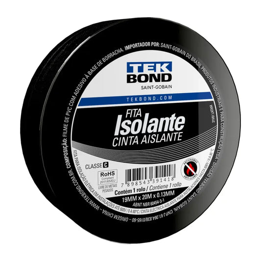 Fita Isolante 20Mx19mm Tekbond C10