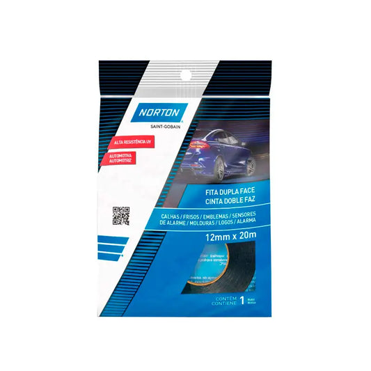 Fita Dupla Face Transparente 12X20m Friso Norton