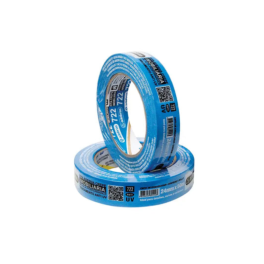 Fita Crepe 24Mmx50m Azul 722 Adelbras