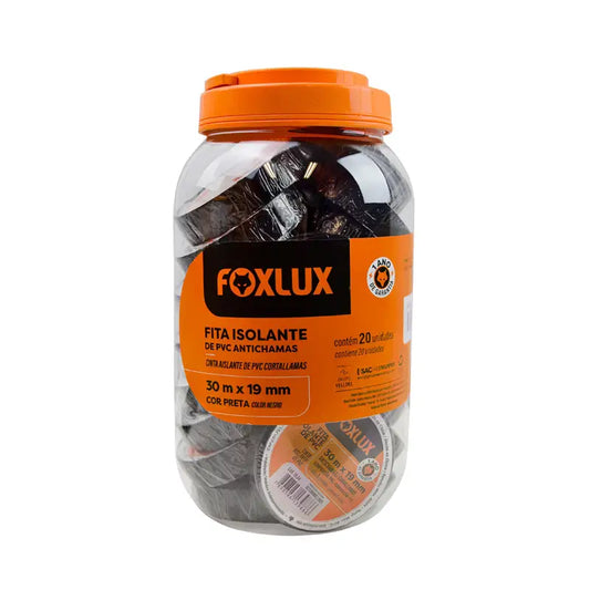 Fita Isolante 30Mx19mm Foxlux Pote C20