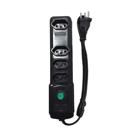 Filtro Linha 4 Tomadas Bivolt C/Fusível Naticon