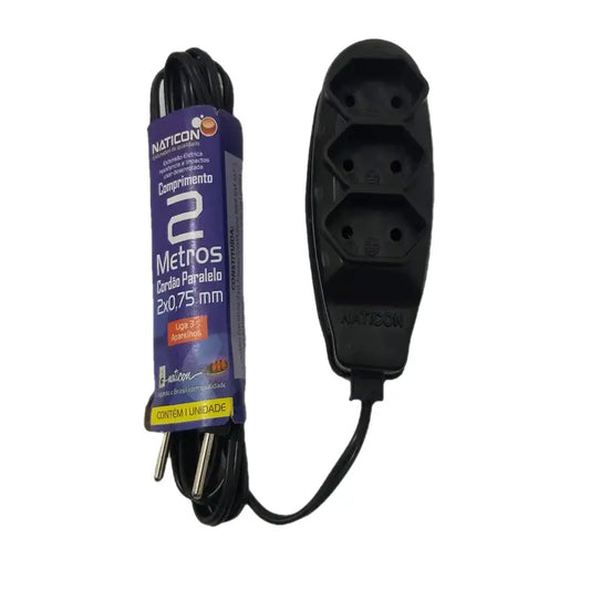 Extensão 02M Paralelo 3 Saídas Standard Naticon