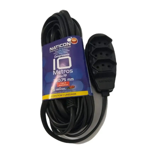 Extensão 10M Pp 2P+T 3 Saída Naticon