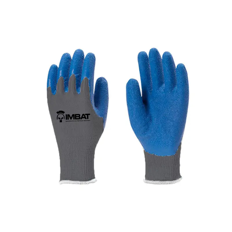 Luva Malha Banhada Látex Azul 10 Xg
