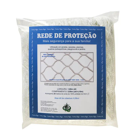 Rede Proteção 1,6X 5,0M Branca Vr