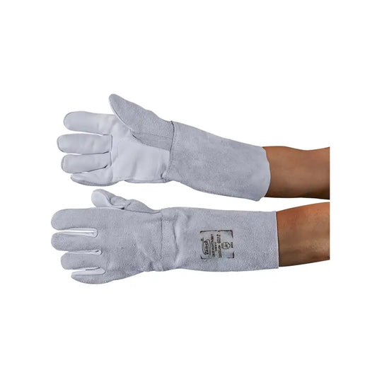 Luva Vaqueta Cano Longo Mista 20Cm Zanel