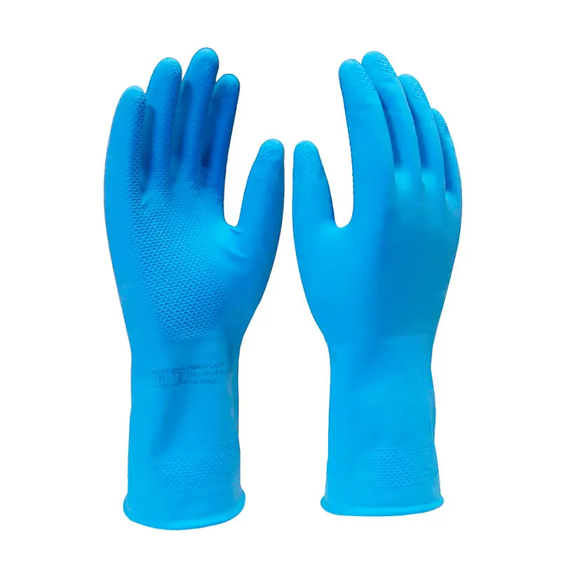 Luva Látex Azul Forrada C/Verniz Silver P Imbat