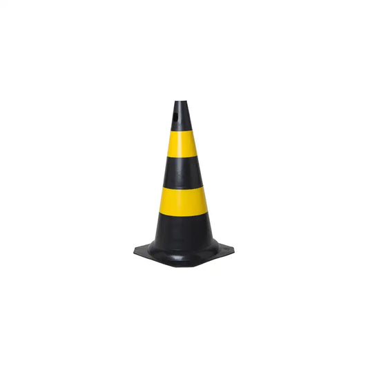 Cone Sinalizador 50Cm Preto/Amarelo Kteli
