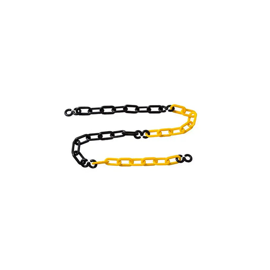 Corrente Plástica Amarelo/Preto 25M Kteli