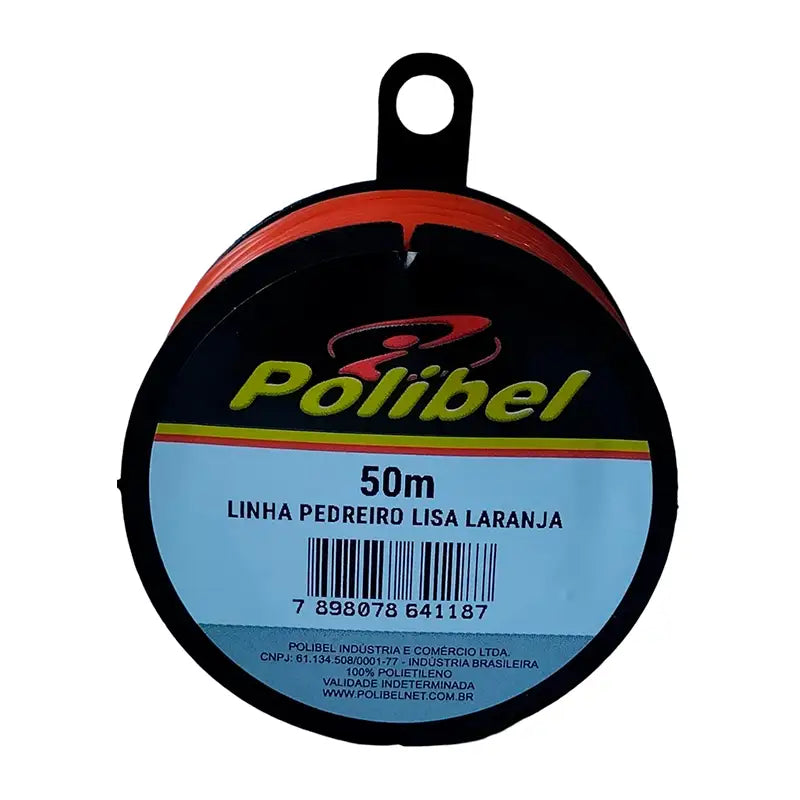 Linha Pedreiro Lisa 50M Laranja Polibel