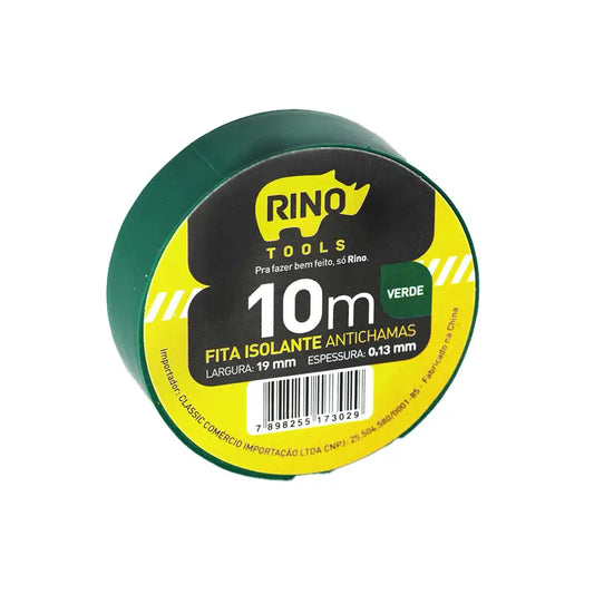 Fita Isolante Verde 10Mx19mm Rino C10