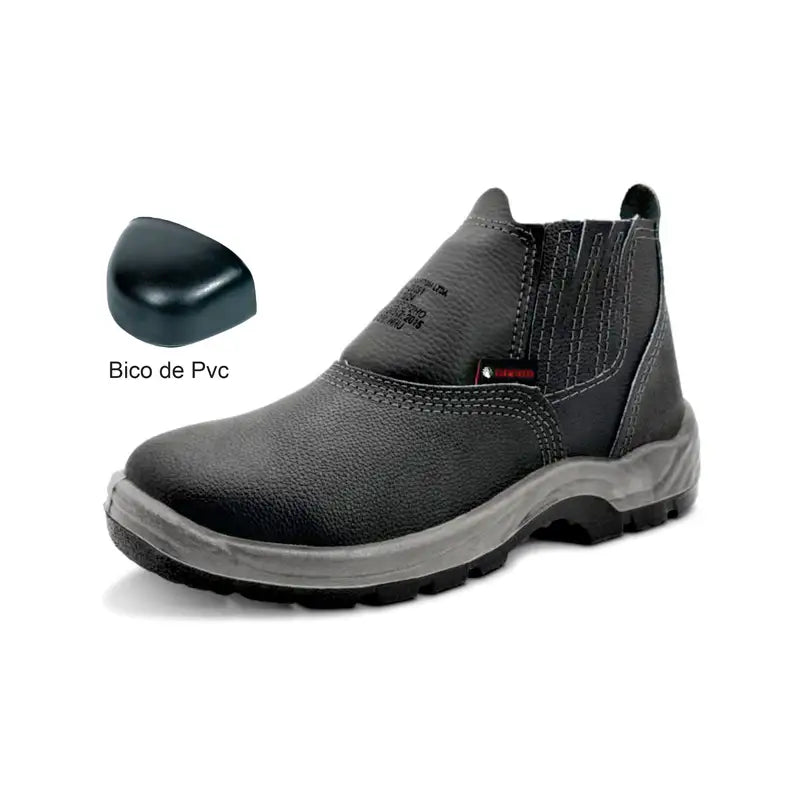 Botina Elástica Biqueira Pvc Ouro Garra 43