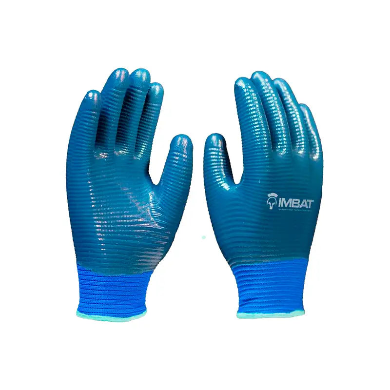 Luva Malha Banhada Nitrílica Azul Wave 10 Xg Imbat