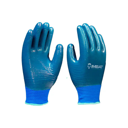 Luva Malha Banhada Nitrílica Azul Wave 10 Xg Imbat