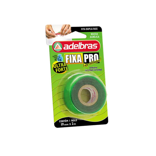 Fita Dupla Face Transparente 19X02m Adelbras