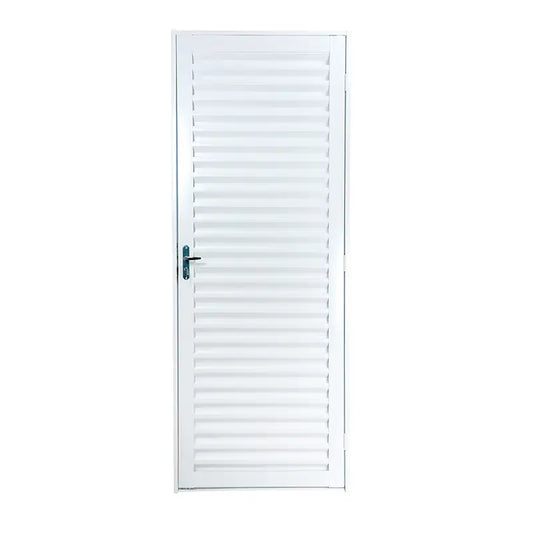 Porta Aço Lado Esquerdo Veneziana 84X215 Branco Crv