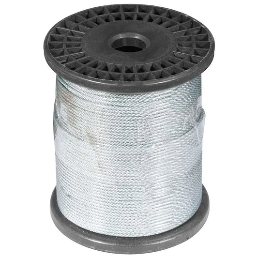 Cabo Aço Plástico 1/8X3,2Mm 6X7 100M Galvanizado
