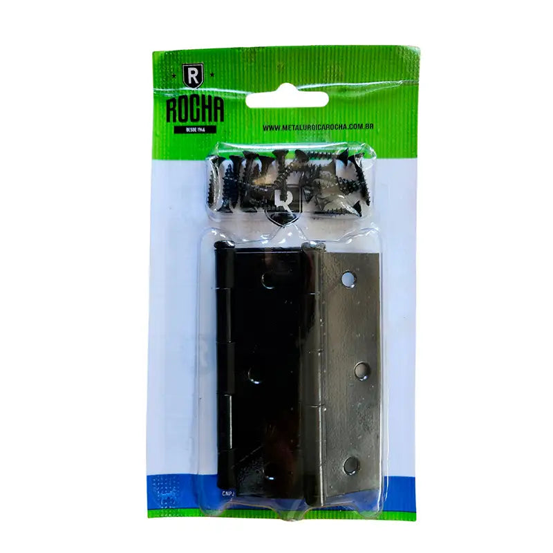 Dobradiça Preta 3,5X2,1/4 Rocha C3 En