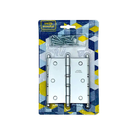 Dobradiça Bolaneis Cromada 3,5 União C3