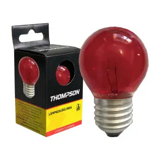 Lâmpada Bolinha 07X220 Vermelha Thompson C10