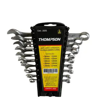 Chave Combinada 06A17mm 10 Peças Thompson