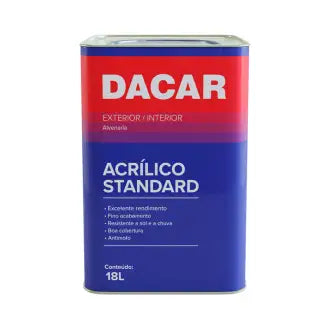 Tinta Acrílica Dacar Standard Exterior/Interior Marfim 18L