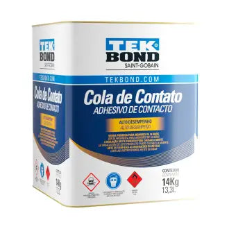 Cola Contato 14Kg=16,0L Tradicional C/Toluol Tekbond