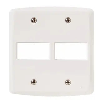 Placa 4X4 C/2 Postos Horizontal Branca Lux 2 Tramontina