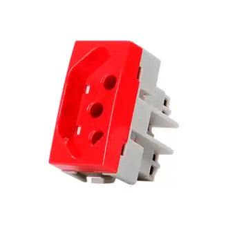 Tomada S/Placa 20A Modular Vermelho Margirius