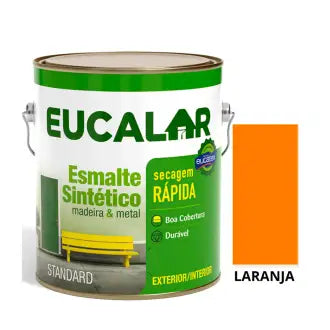 Esmalte 1/4X6 Eucalar Brilhante Laranja