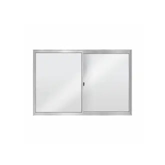 Janela Alumínio 2 Folhas Vidro Liso 1,0Ax1,5 Aluvid