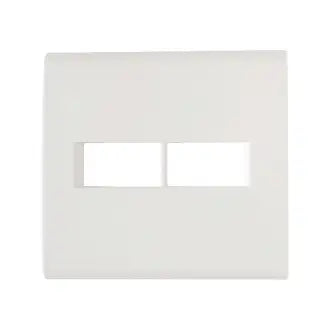 Placa 4X4 C/2 Postos Horizontal Branca Liz Tramontina