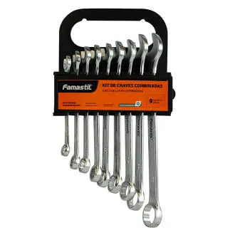 Chave Combinada 08 A 19Mm 09 Peças Famastil