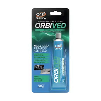 Cola Silicone Acético Transparente 50G Orbived