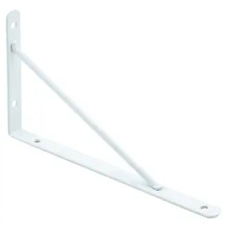 Suporte Prateleira 25Cm Branco Mão Francesa Forte Podium