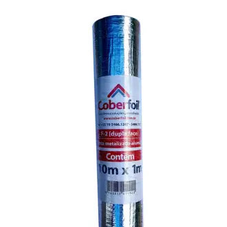 Manta Térmica Alumínio 2 Folhas 100X10m Coberfoil