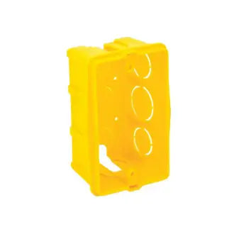 Caixa De Luz 2X4 Plástica Amarela Roma C24