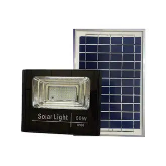 Refletor Led 60W Solar Controle Remoto Triângulo