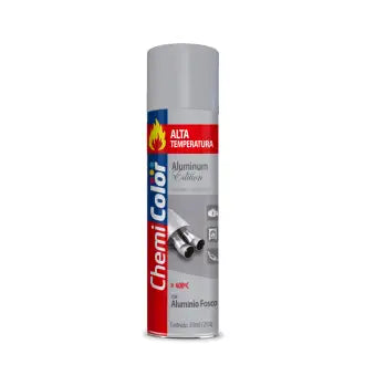 Tinta Spray Alumínio Alta Temperatura 6X350 Chemicolor