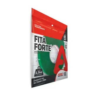 Fita Dupla Face Transparente 12X20m Adere