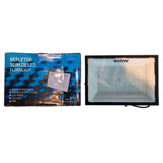 Refletor Led 400W Preto 6500K Oytron Bivolt