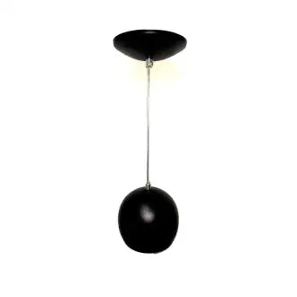 Pendente Teto Alumínio Bola Preto Enerlux