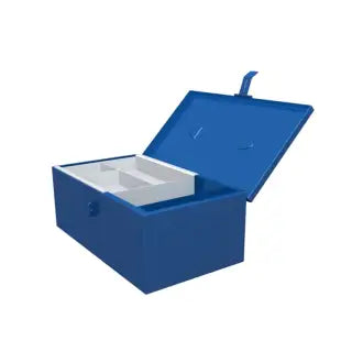 Caixa Ferramentas Metal 40X16x15 Bau N02