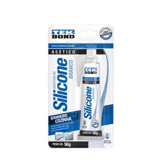 Cola Silicone Acético Branca 50G Tekbond