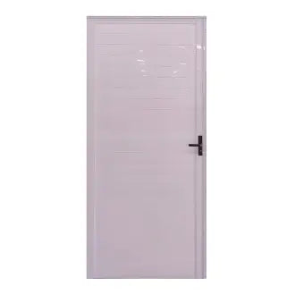 Porta Alumínio Lado Esquerdo C/Lambril 80X210 Branca Esquadrivax