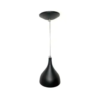 Pendente Teto Alumínio Gota Preto Enerlux