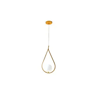 Pendente Luminária Alumínio Gota Dourado