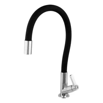 Torneira Pia Mesa Bica Móvel C63 Abs Preto Leão