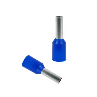 Terminal Tubol Simples Isolado 2,5Mm Azul C100
