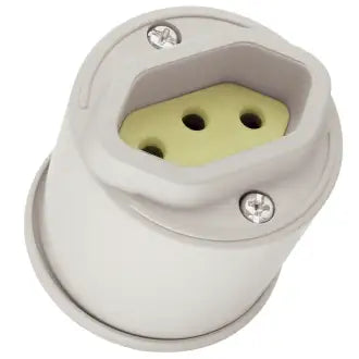 Tomada Sobrepor 20A Redonda Cinza Radial C10